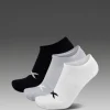 Fashion 2XU Invisible Socks 3 Pack Three/Colour