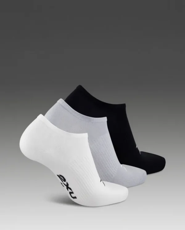 Fashion 2XU Invisible Socks 3 Pack Three/Colour