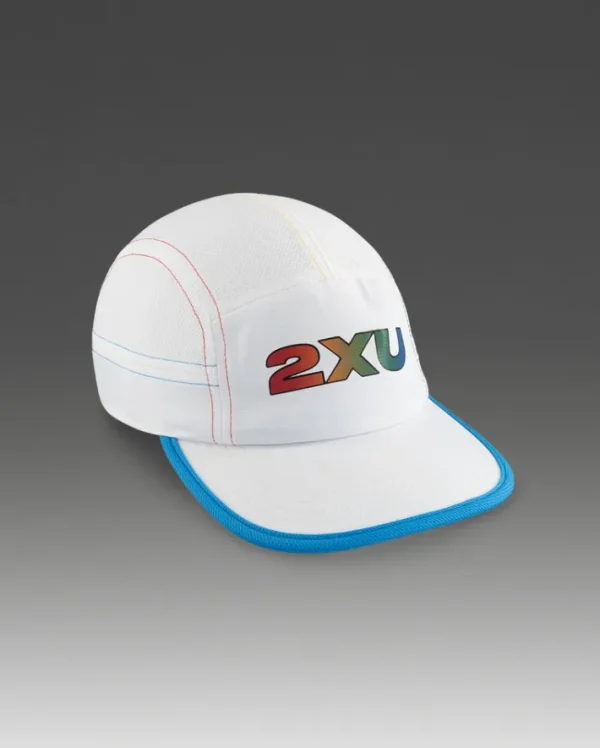 Discount 2XU Light Speed Cap White/Multi-Colour