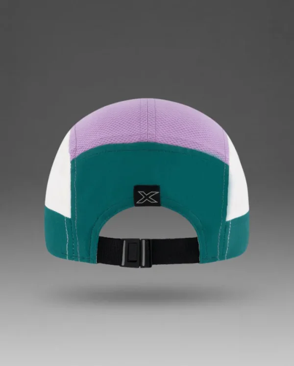 Hot 2XU Light Speed Cap Slate Green/Grape Fizz