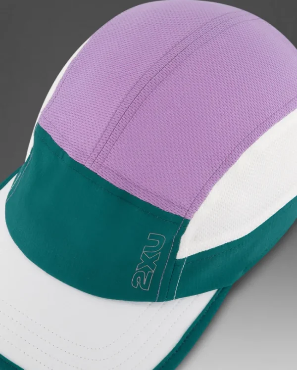 Hot 2XU Light Speed Cap Slate Green/Grape Fizz