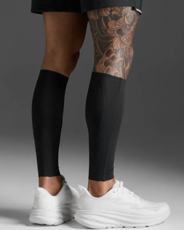 Fashion 2XU Light Speed Compression Calf Guards Black/Nero