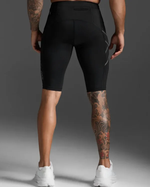 Online 2XU Light Speed Compression Shorts Black/ Black Reflective