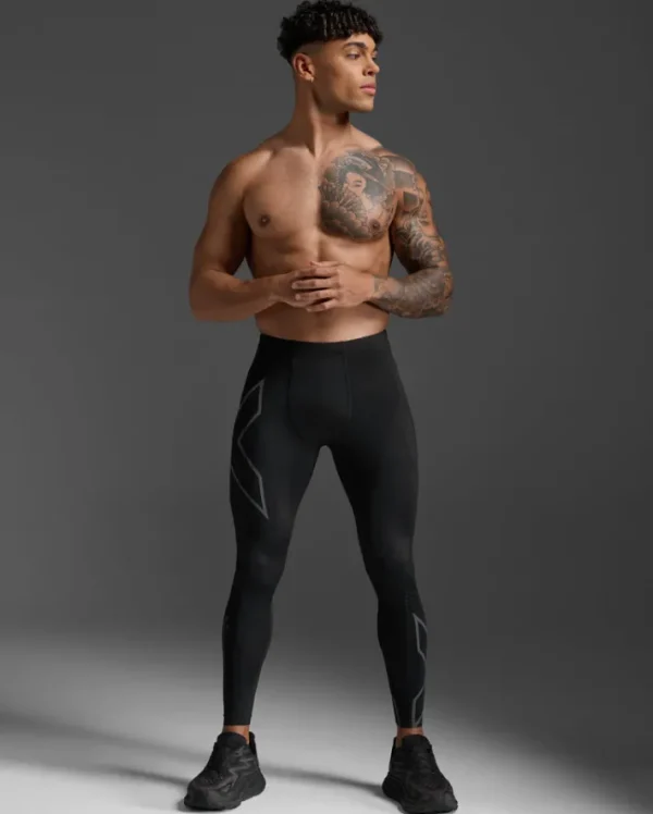 Sale 2XU Light Speed Compression Tights Black/ Black Reflective