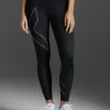 Discount 2XU Light Speed Mid-Rise Compression Tights Black/ Black Reflective