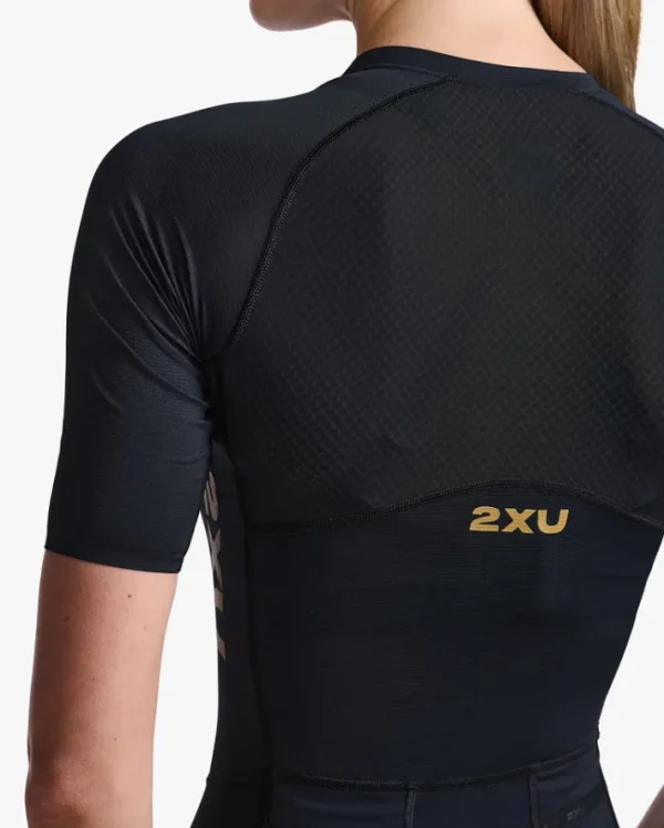 Best 2XU Light Speed Sleeved Trisuit Black/Gold