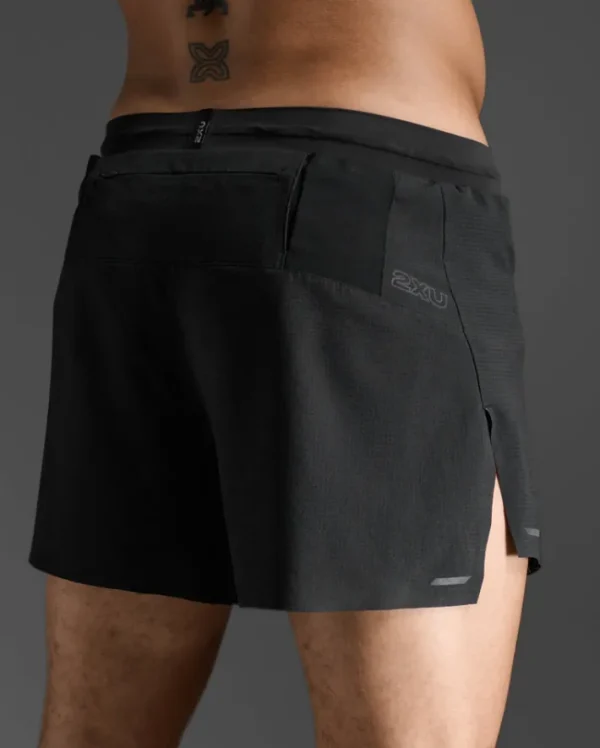 Sale 2XU Light Speed Stash 5" Shorts Black/Black Reflective