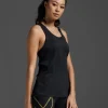 Sale 2XU Light Speed Tech Singlet Black/Black Reflective