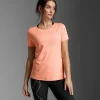 Hot 2XU Light Speed Tech Tee Digital Peach/White Reflective