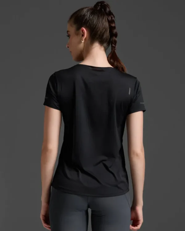 Clearance 2XU Light Speed Tech Tee Black/Black Reflective