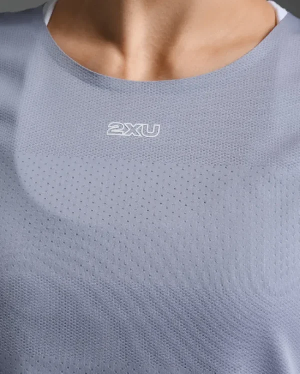 Online 2XU Light Speed Tech Tee Digital Lilac/White Reflective