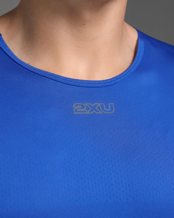 Sale 2XU Light Speed Tech Tee Surf/Black Reflective