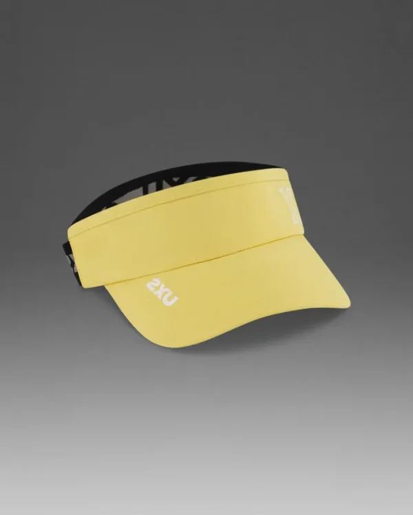 Sale 2XU Performance Visor Pixel Lemon/White