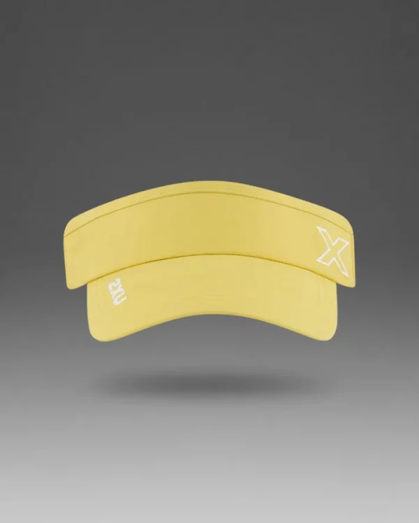 Sale 2XU Performance Visor Pixel Lemon/White