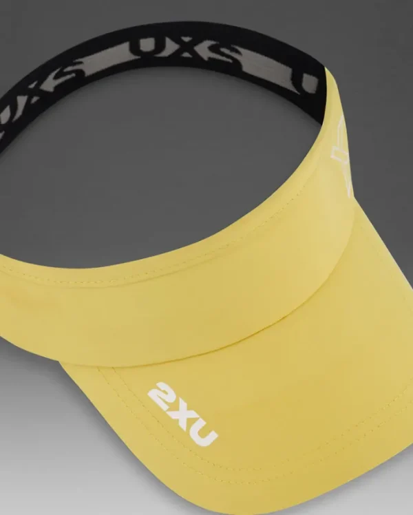 Sale 2XU Performance Visor Pixel Lemon/White