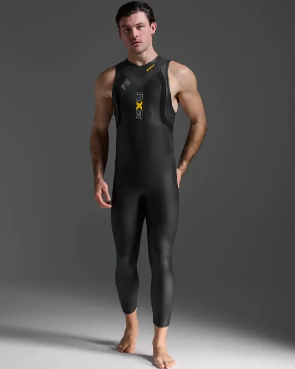 Sale 2XU Propel:1 Sleeveless Wetsuit Black/Ambition