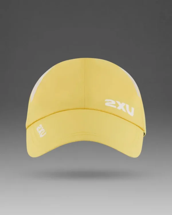 Fashion 2XU Run Cap Pixel Lemon/White