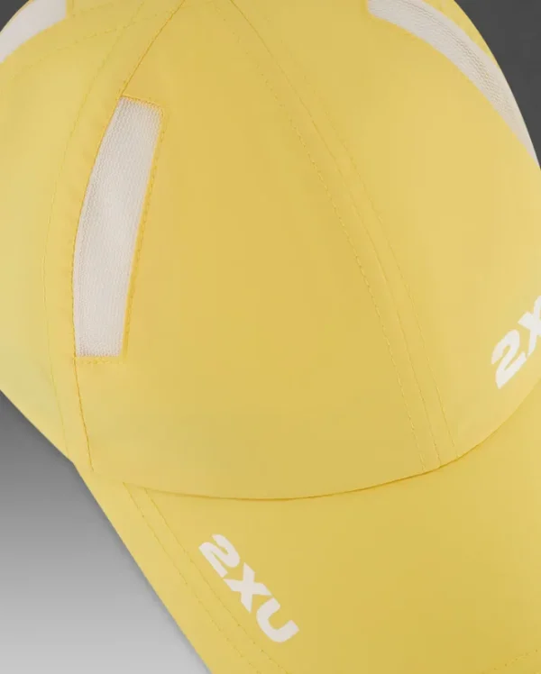 Fashion 2XU Run Cap Pixel Lemon/White