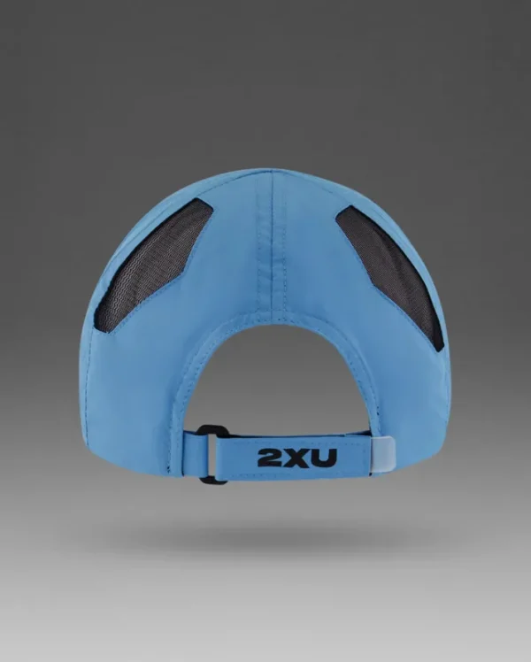 Clearance 2XU Run Cap Azure Blue/Black