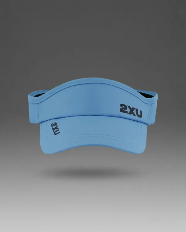 Sale 2XU Run Visor Azure Blue/Black