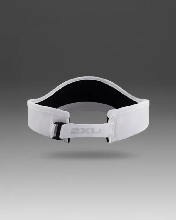 Discount 2XU Run Visor White/White