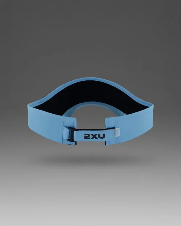 Sale 2XU Run Visor Azure Blue/Black