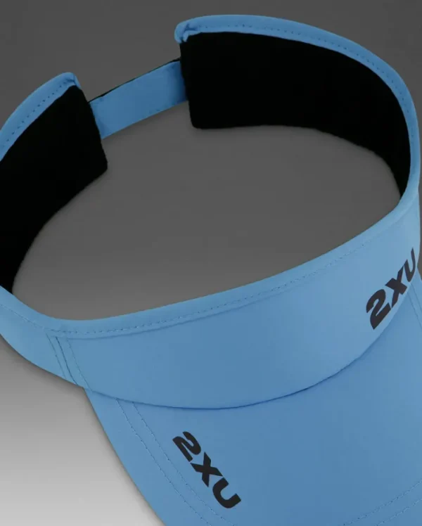 Sale 2XU Run Visor Azure Blue/Black