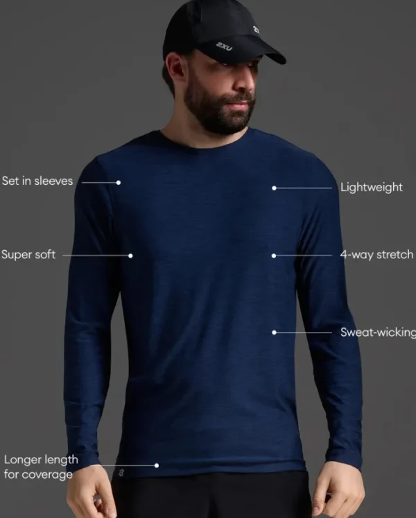 Fashion 2XU Signature Long Sleeve Tee Midnight/Midnight