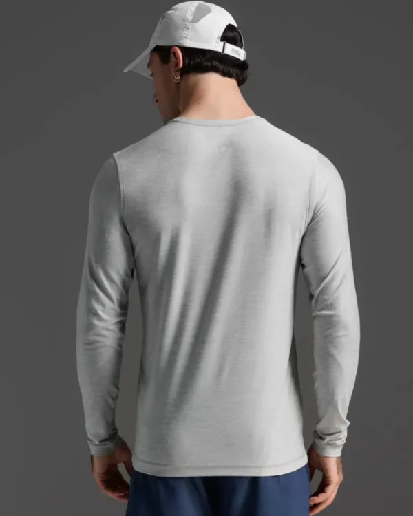 Best 2XU Signature Long Sleeve Tee Harbor Mist/Harbor Mist