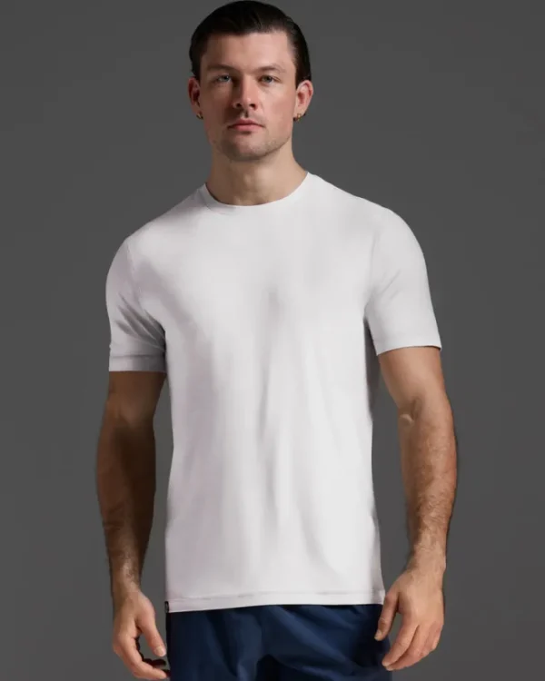 Discount 2XU Signature Tee White/White