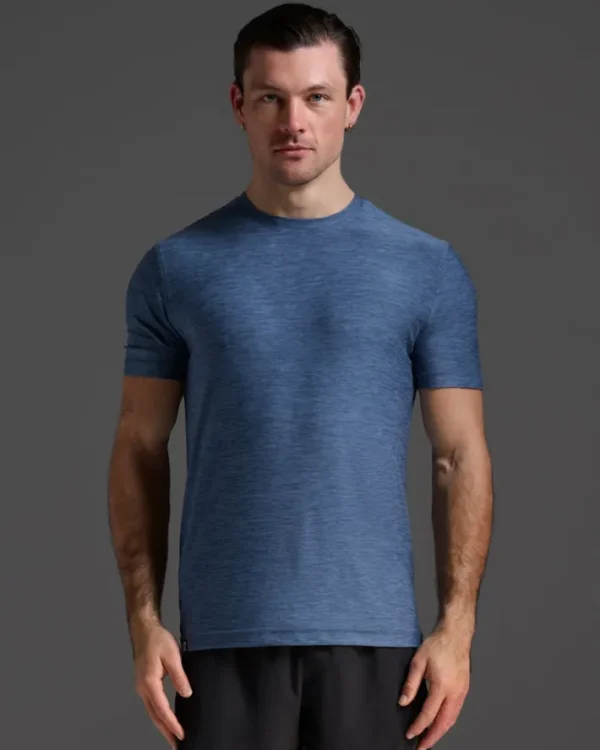 Sale 2XU Signature Tee Indigo/Indigo