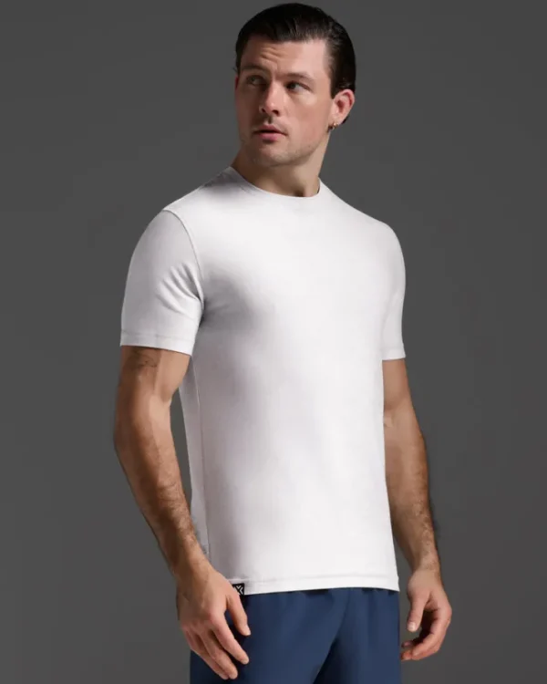 Discount 2XU Signature Tee White/White