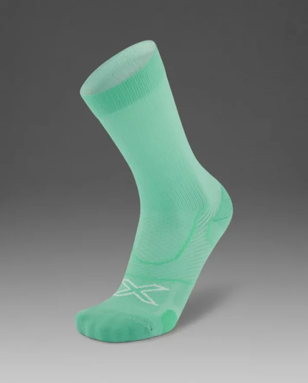 Discount 2XU Vectr Cushion Crew Socks Digital Mint/Dark Moss