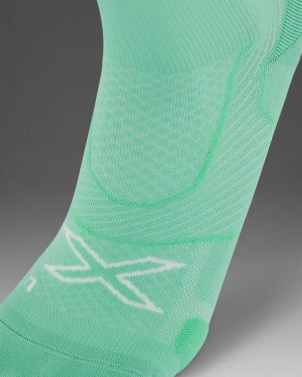 Discount 2XU Vectr Cushion Crew Socks Digital Mint/Dark Moss