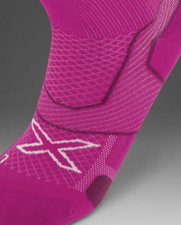 Best 2XU Vectr Cushion Crew Socks Hyper Violet/White