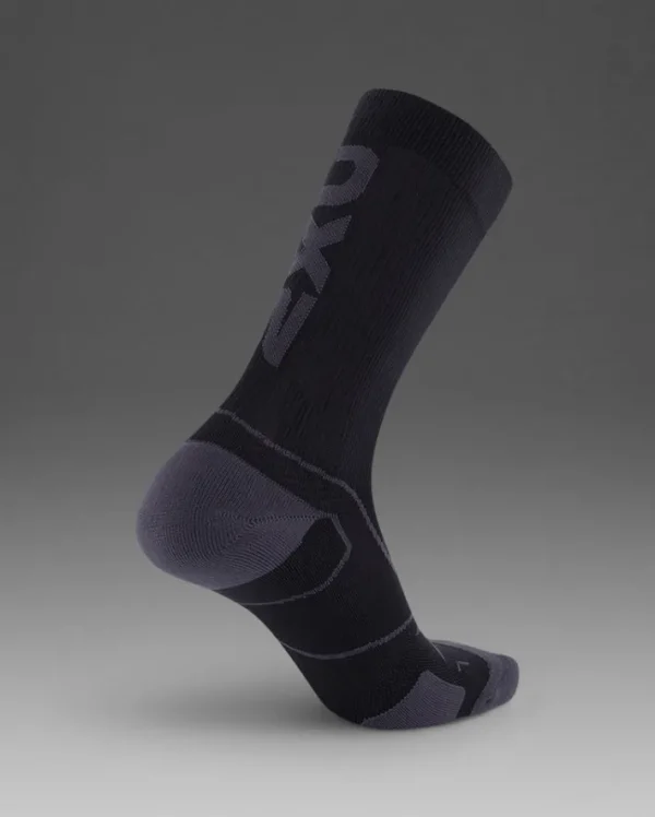 Online 2XU Vectr Cushion Crew Socks Black/Titanium