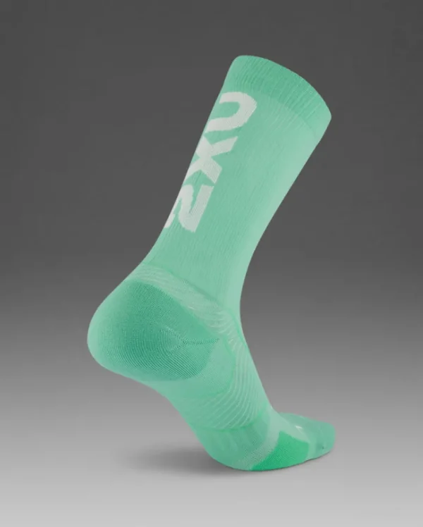 Discount 2XU Vectr Cushion Crew Socks Digital Mint/Dark Moss