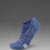 Clearance 2XU Vectr Cushion No Show Compression Socks Blue Steel/Grey