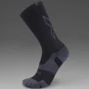 Clearance 2XU Vectr Light Cushion Crew Socks Black/Titanium