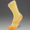 New 2XU Vectr Light Cushion Crew Socks Pixel Lemon/White