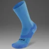 Discount 2XU Vectr Light Cushion Crew Socks Azure Blue/Surf