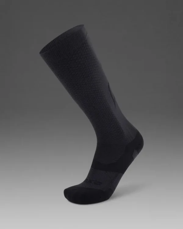 Online 2XU Vectr Light Cushion Full Length Compression Socks Titanium/Black