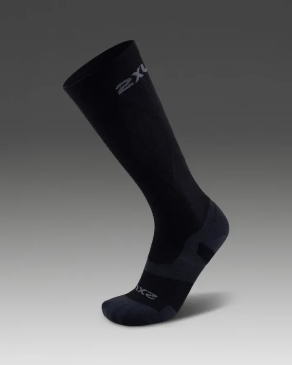 Discount 2XU Vectr Light Cushion Full Length Compression Socks Black/Titanium