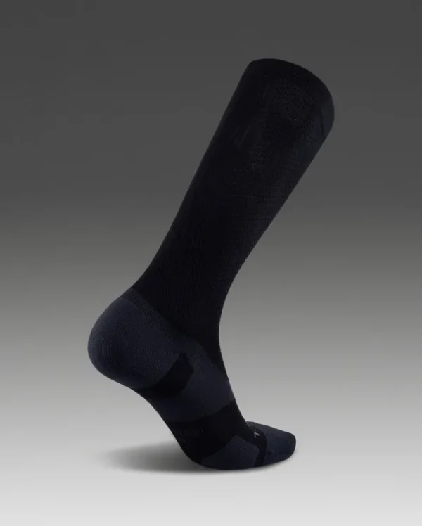 Discount 2XU Vectr Light Cushion Full Length Compression Socks Black/Titanium