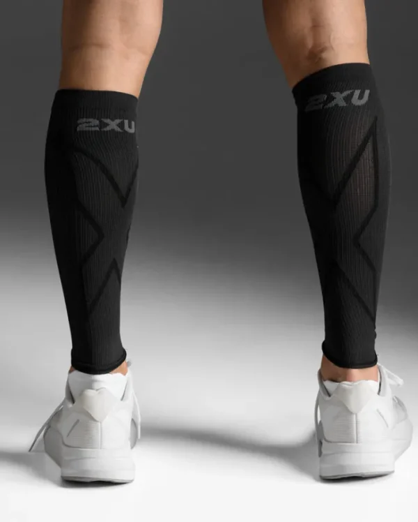 Best 2XU X Compression Calf Sleeves Titanium/Black