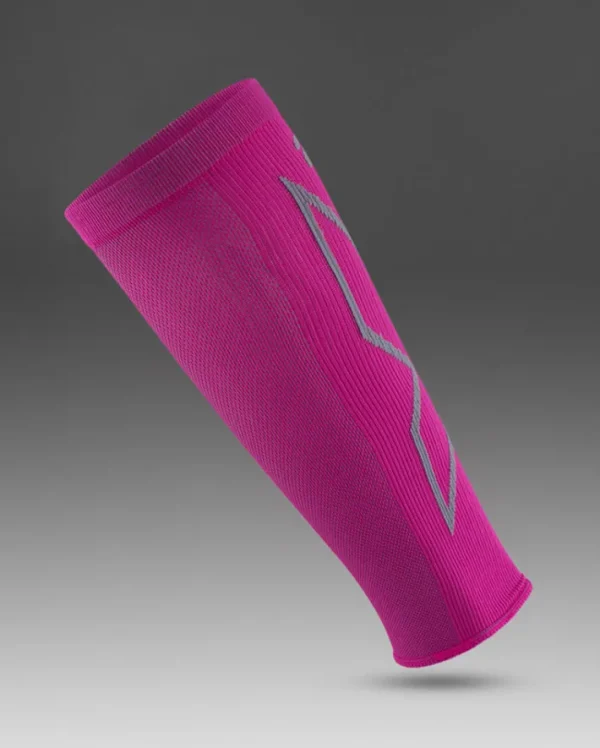 Discount 2XU X Compression Calf Sleeves Magenta/Light Grey